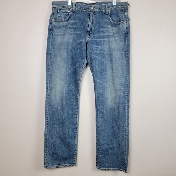 Citizens For Humanity SID Classic Straight Hertford Denim Blue Jeans Sz 40 NEW - Picture 2 of 16